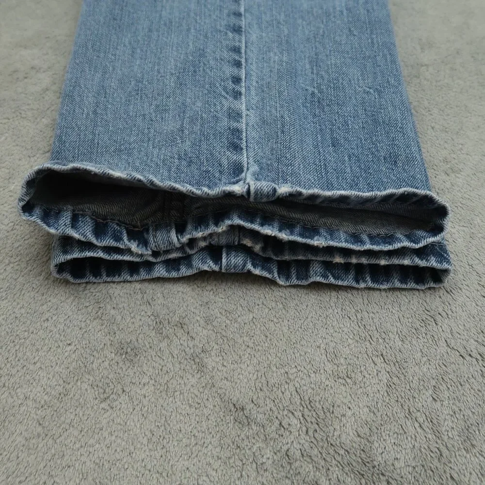 Levi's 514 Jeans Mens Size 38x30 Blue Straight Fit 100% Cotton Denim Stone Wash